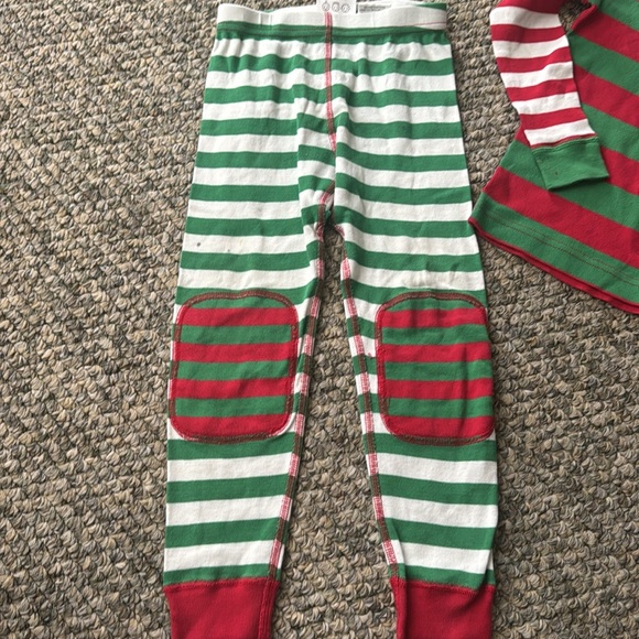 Hanna Andersson Christmas striped 2 pc pajamas 4T - Picture 6 of 8